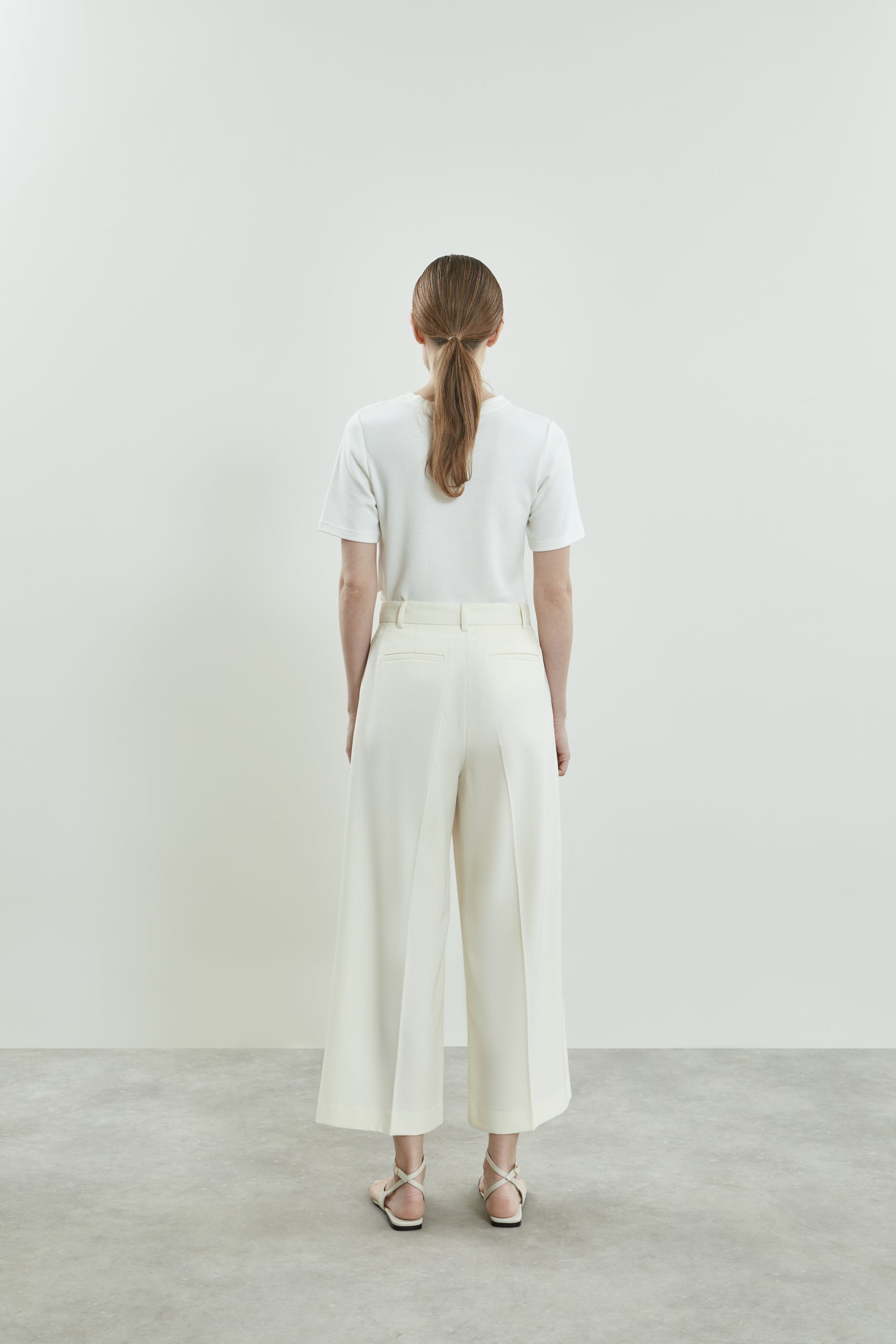 Carina trousers | Off white - Virgin wool
