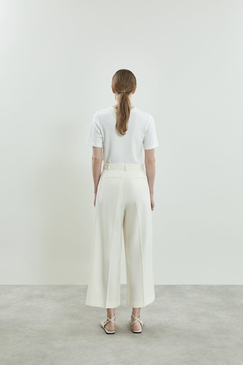 Carina trousers | Off white - Virgin wool