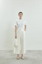 Carina trousers | Off white - Virgin wool