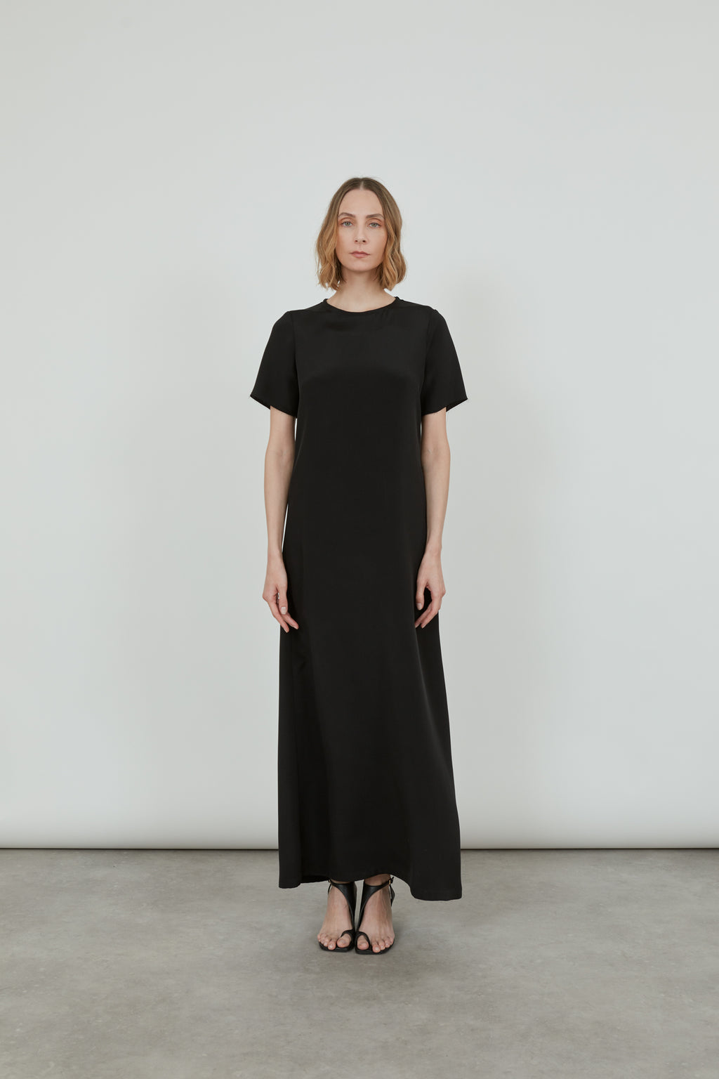 Celine dress | Black - Crepe silk