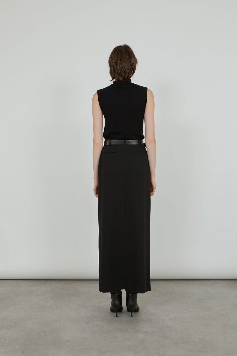 Chio skirt | Black - Virgin wool