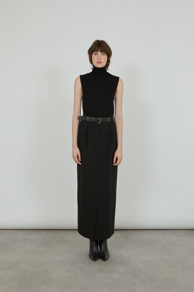 Chio skirt | Black - Virgin wool