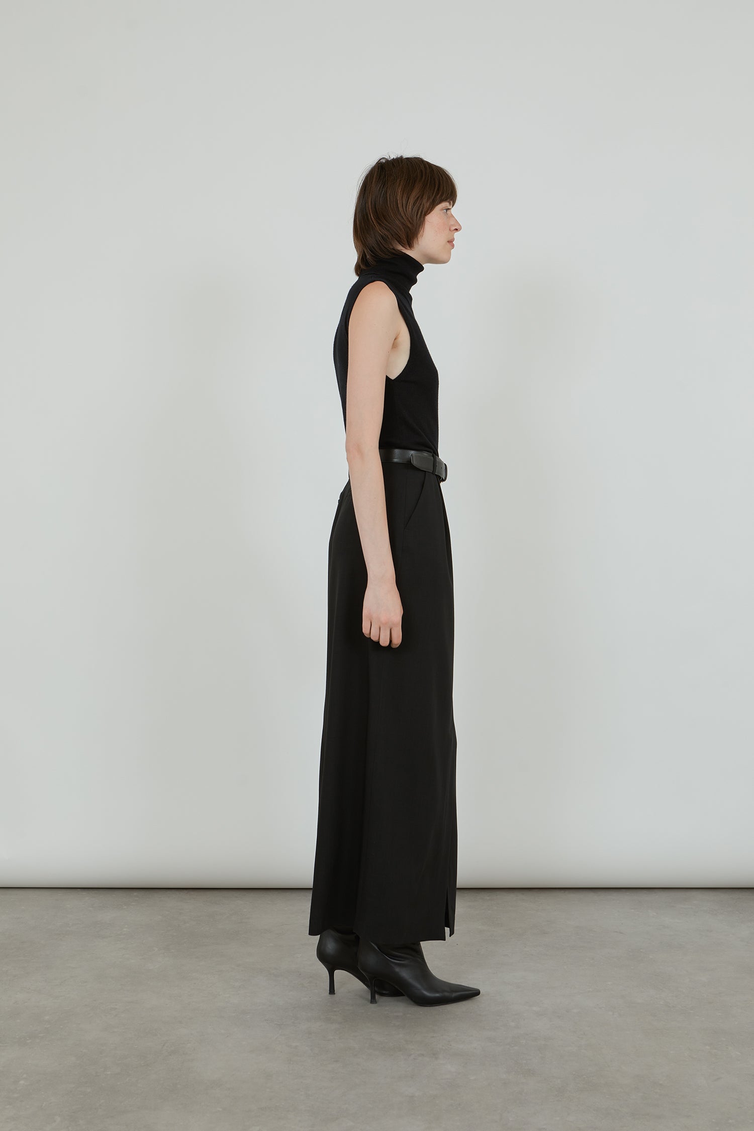 Chio skirt | Black - Virgin wool