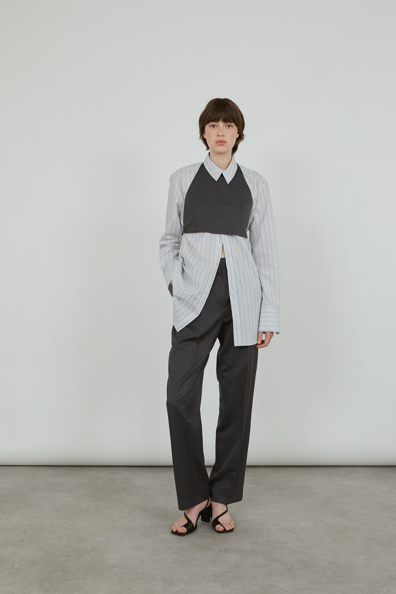 Constance trousers | Aubergine grey - Viscose