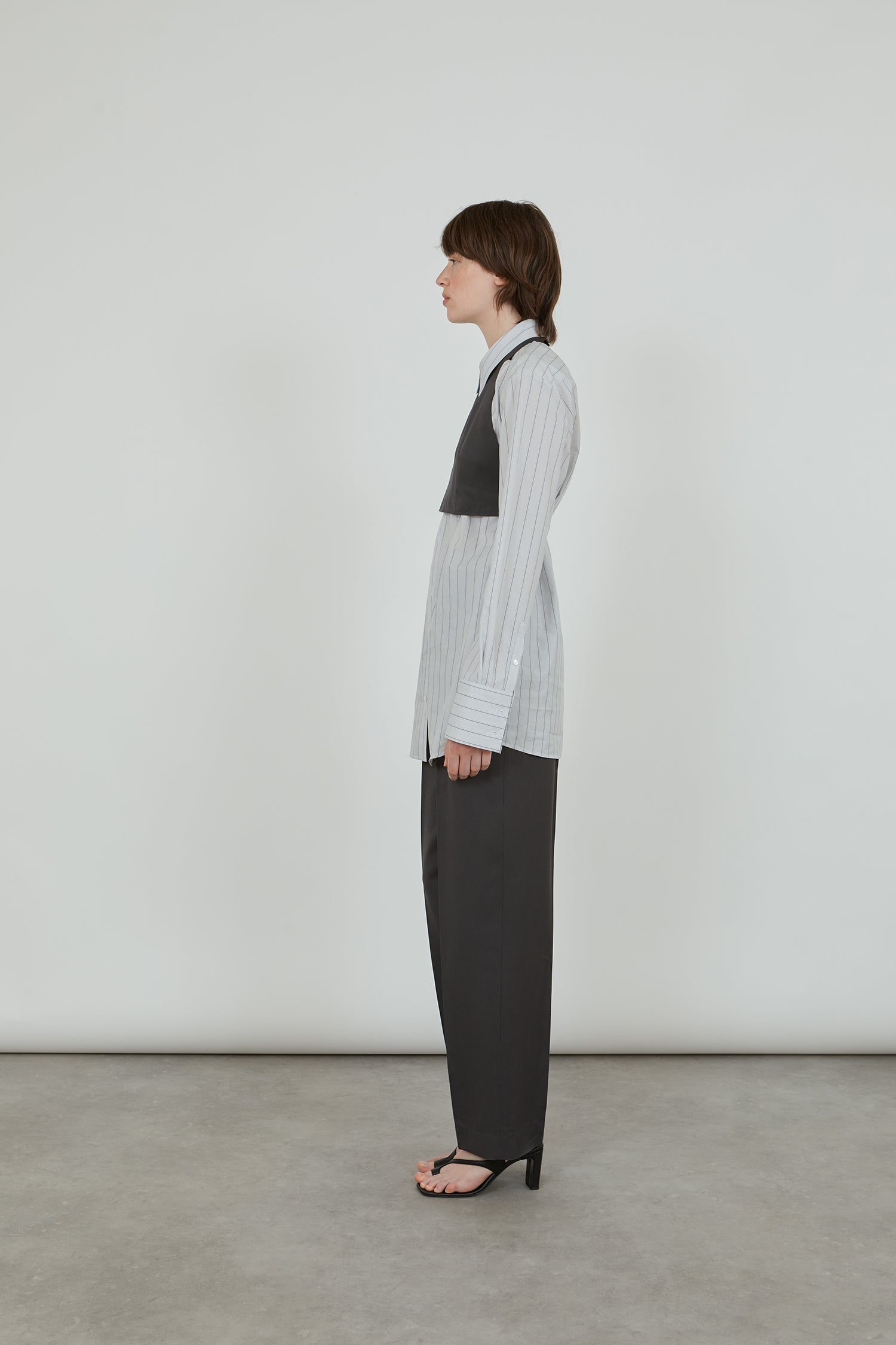 Constance trousers | Aubergine grey - Viscose