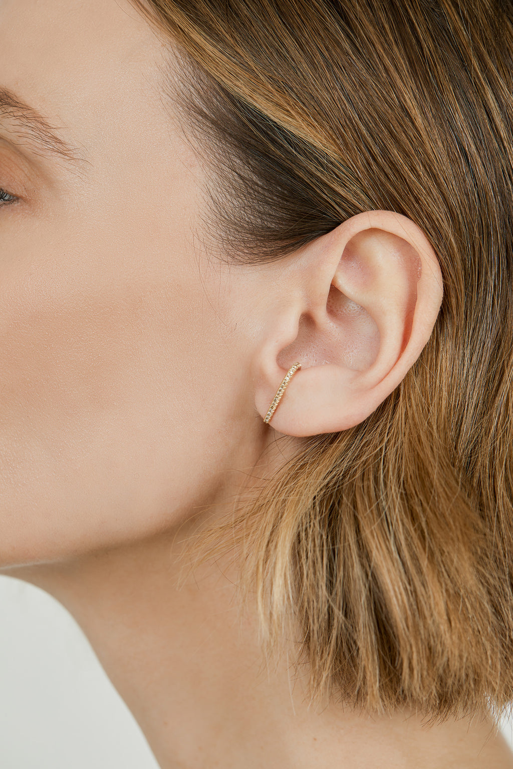 Cressida single earring | 18K gold - Diamonds