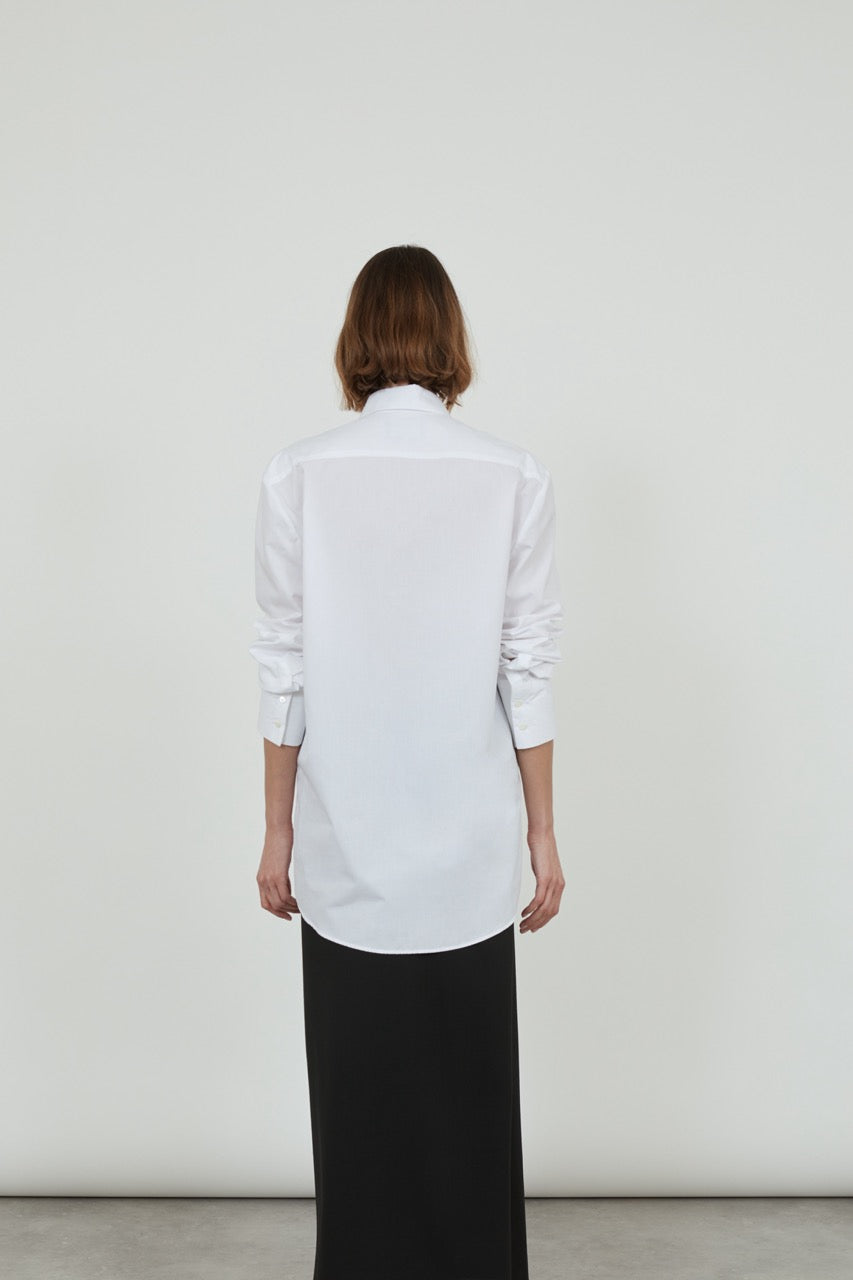 Adam shirt | White - Cotton poplin