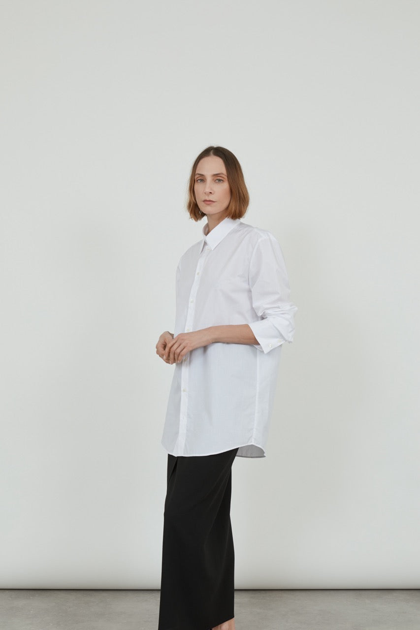 Adam shirt | White - Cotton poplin