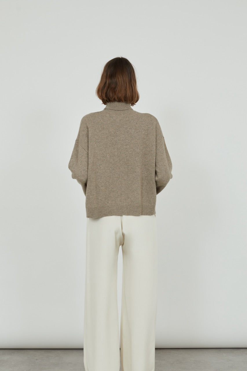 Alicia Knit | Biscuit - Cashmere