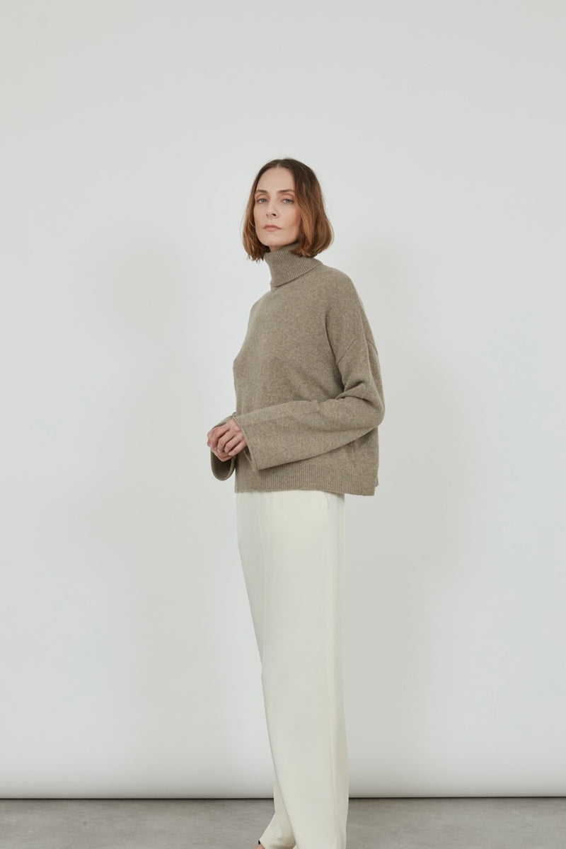 Alicia knit | Biscuit - Cashmere wool