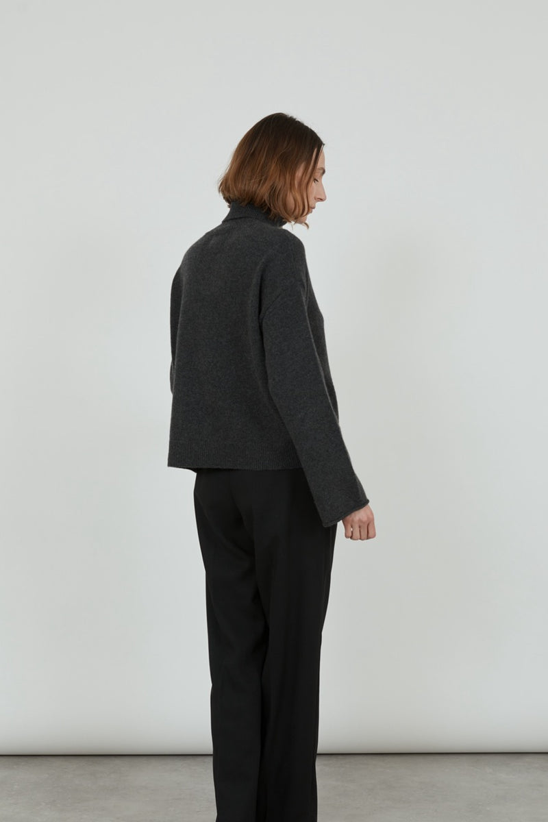 Alicia knit | Dark grey - Cashmere wool