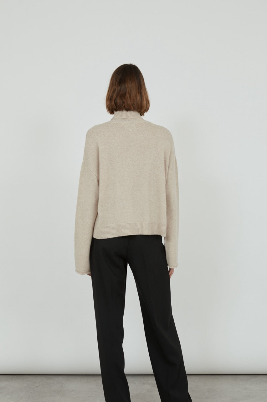 Alicia knit | Beige - Cashmere wool