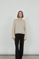 Alicia knit | Beige - Cashmere wool