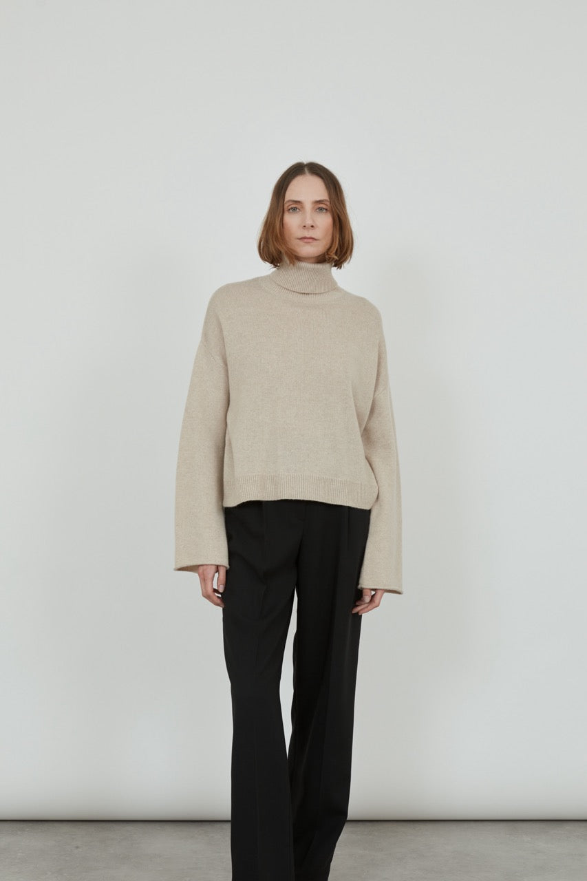 Alicia knit | Beige - Cashmere