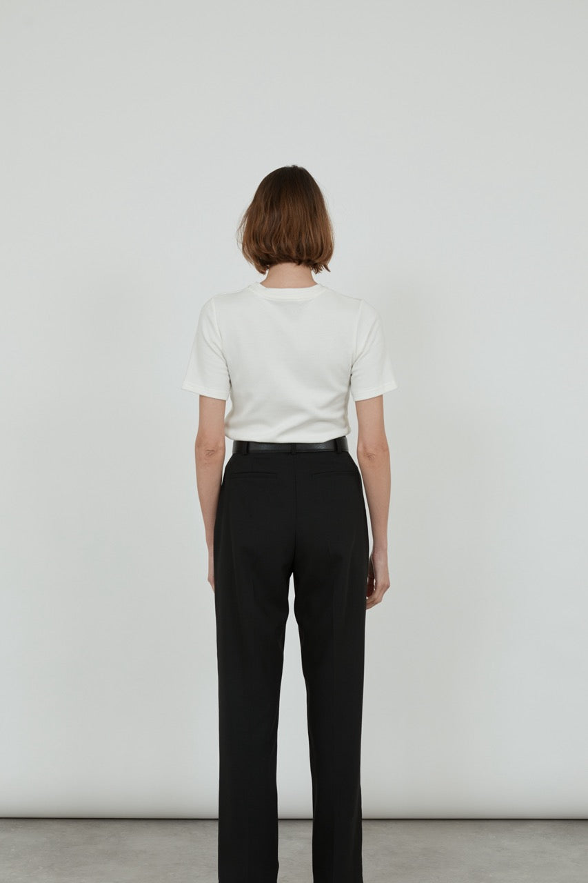 Josepha T-shirt | Off white - Organic cotton