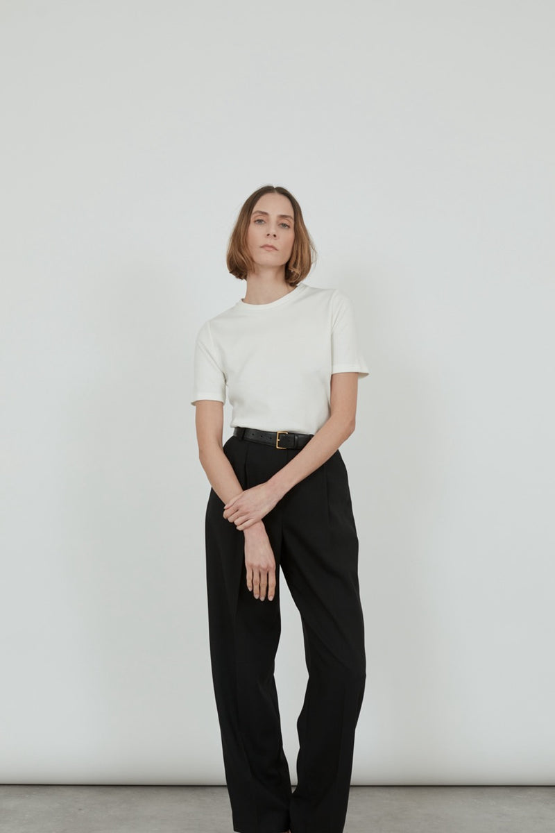 Josepha T-shirt | Off white - Organic cotton