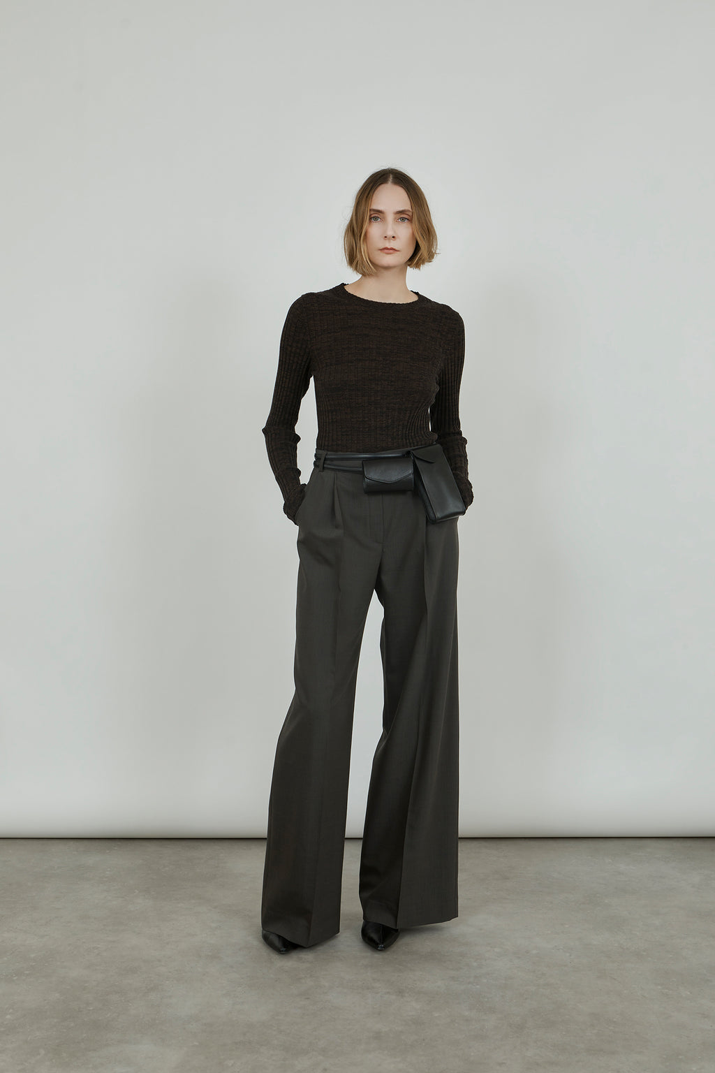 Dalida trousers | Forest checked - Virgin wool