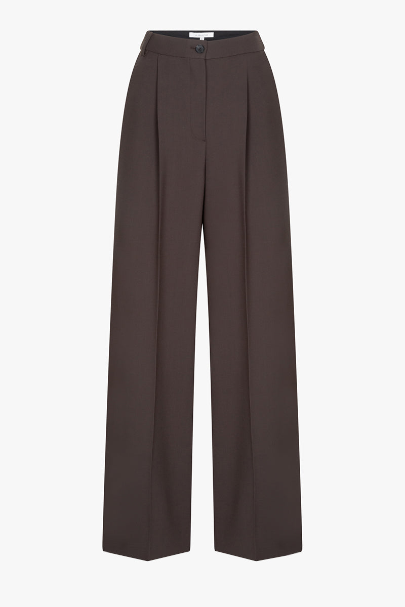 Dalida trousers | Chocolate - Virgin wool