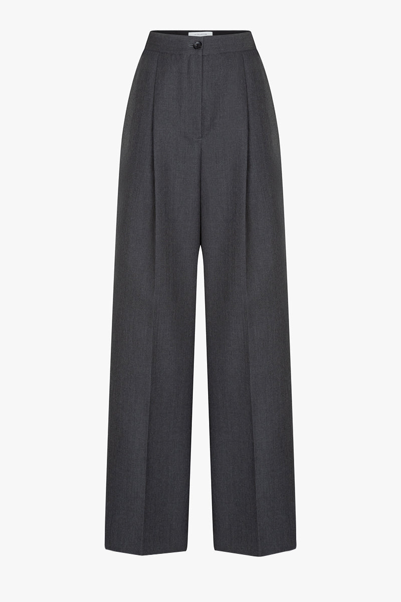 Dalida trousers | Dark grey - Virgin wool