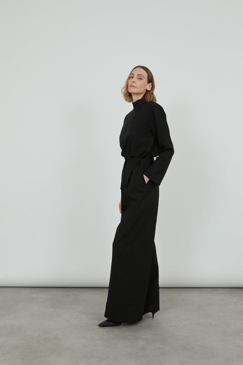 Dalida trousers | Black - Virgin wool