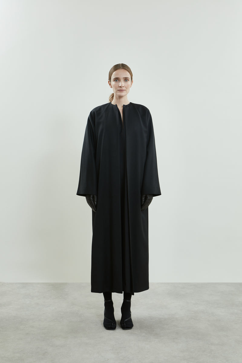 Dana coat | Black - Virgin wool