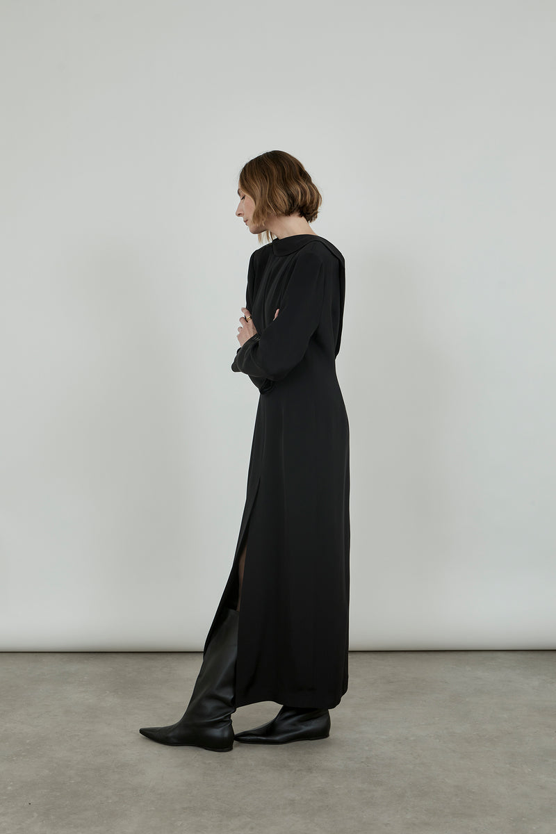 Darlena blazerdress | Black - Crepe silk