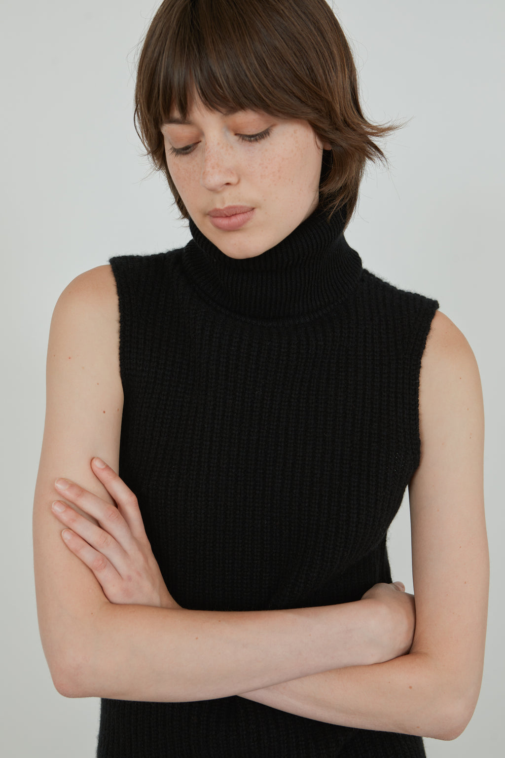 Deborah chunky knit | Black - Cashmere