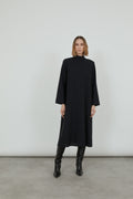Delinah dress | Midnight blue - Virgin wool