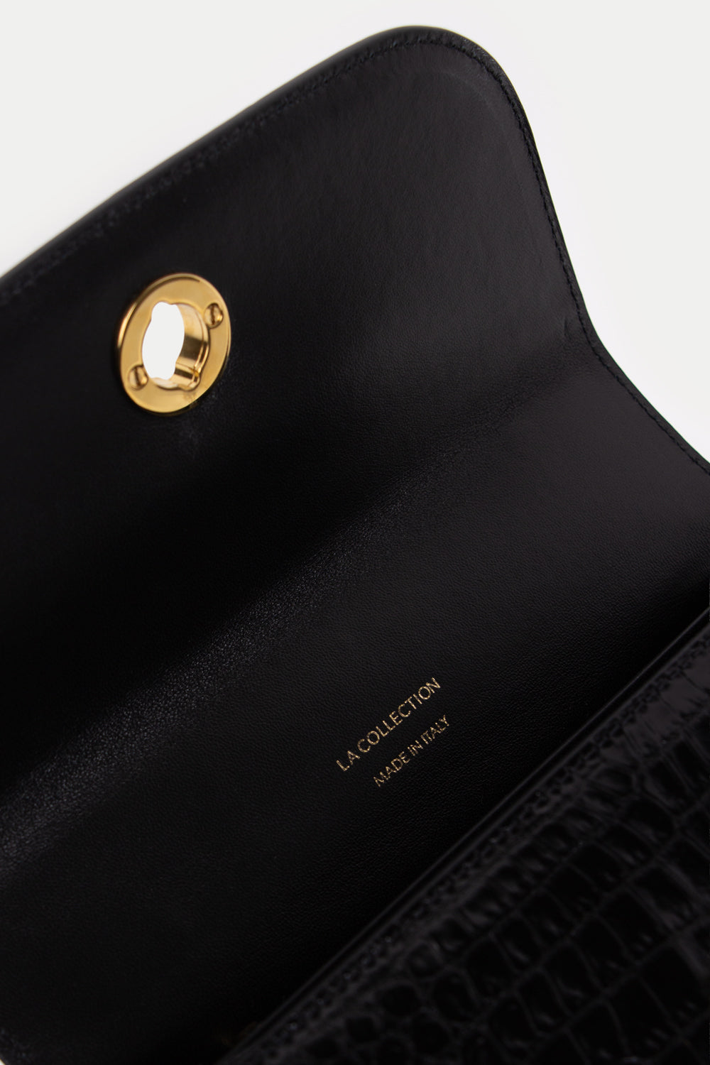 Eileen bag | Black croco - Leather