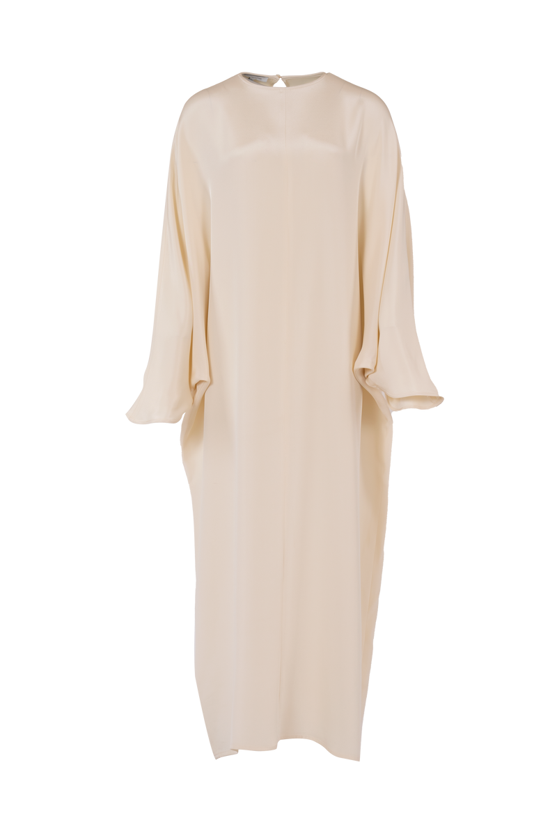 Epione dress | Off White - Crepe silk