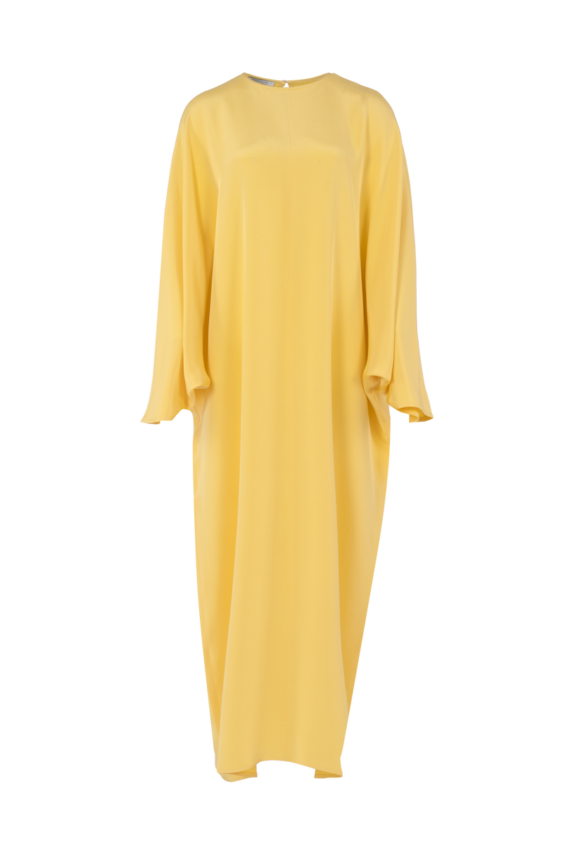 Epione dress | Yellow - Crepe Silk