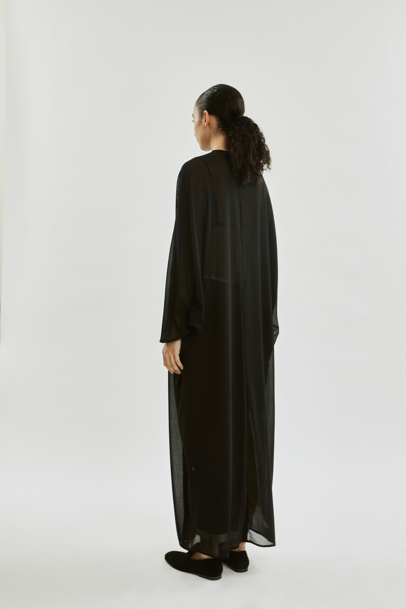 Epione dress | Black - Virgin wool