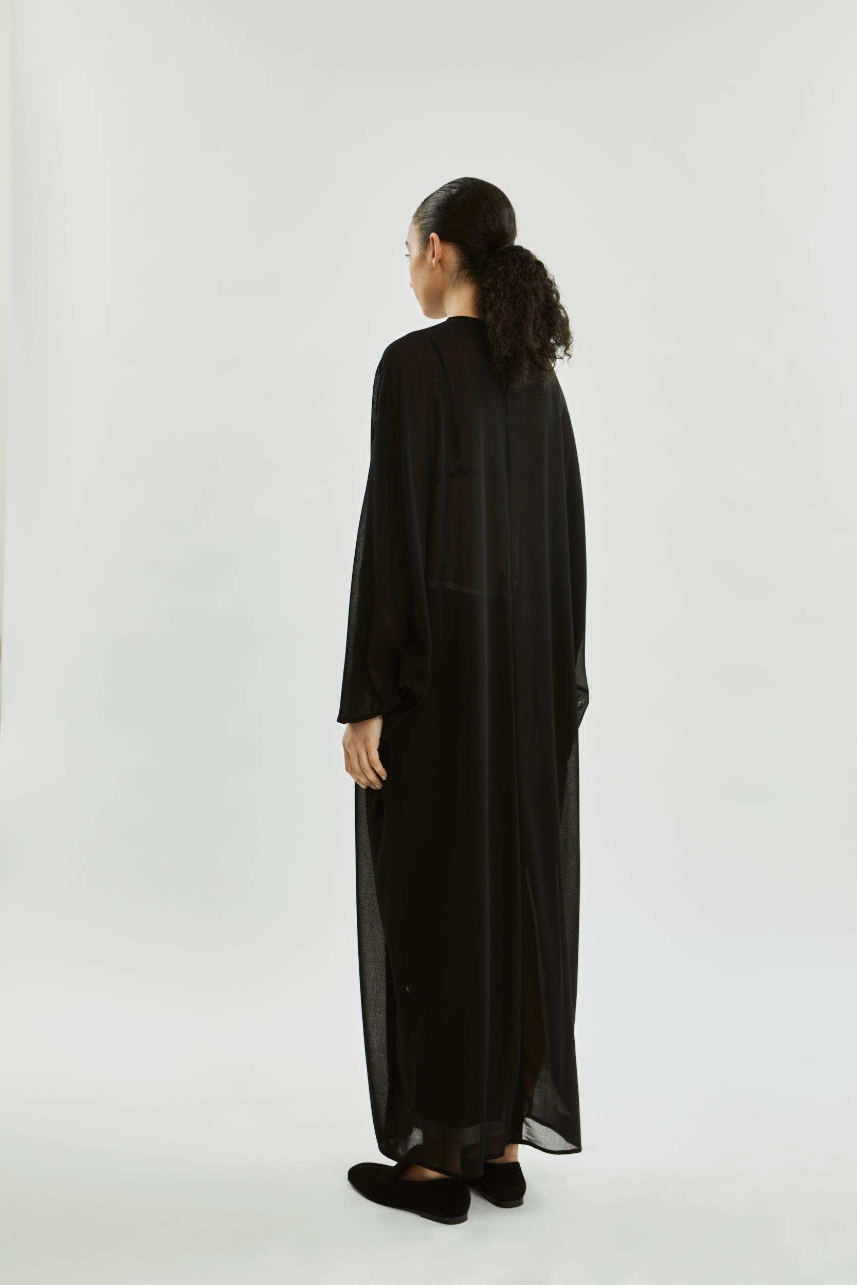 Epione dress | Black - Virgin wool