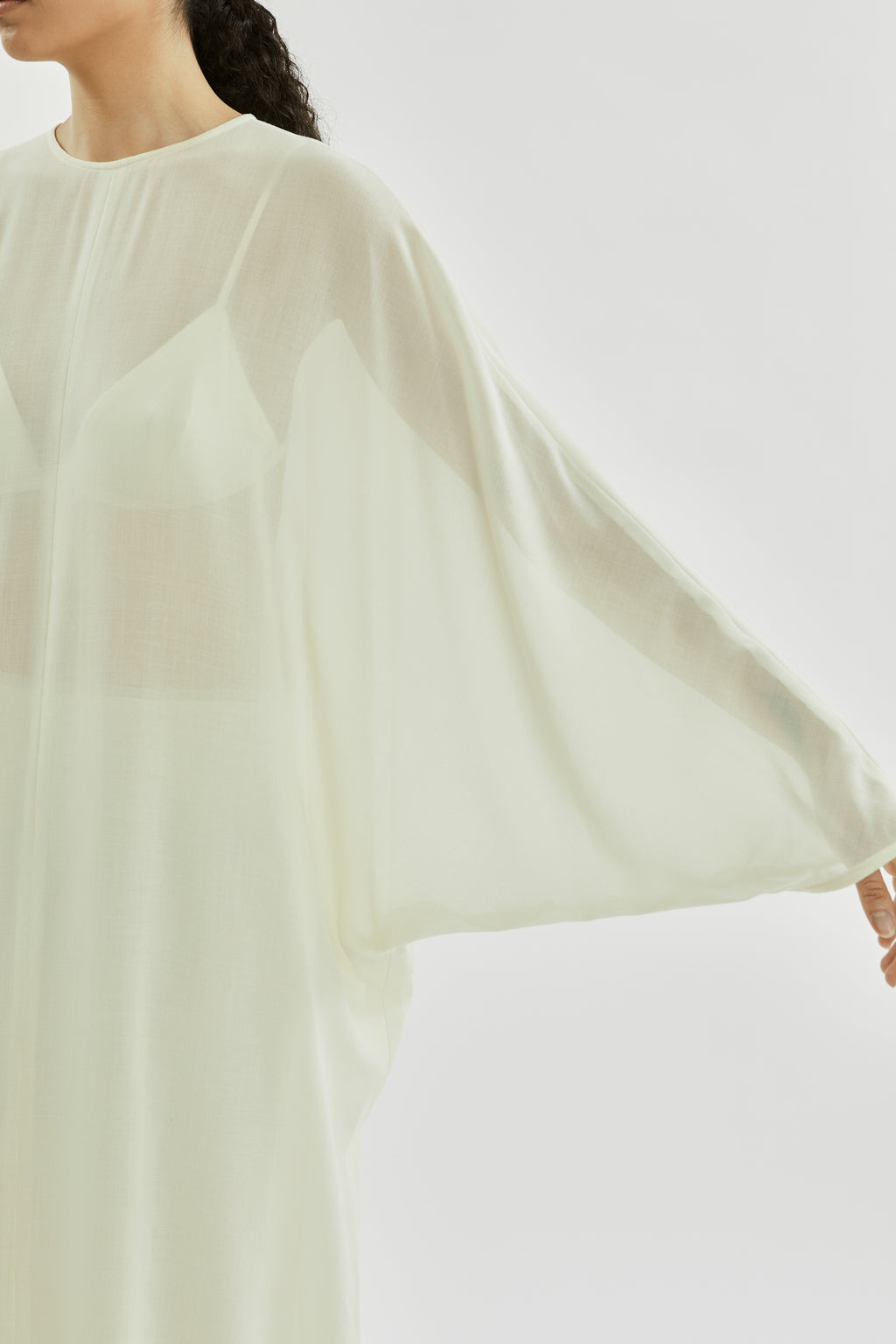 Epione dress | Off white - Virgin wool