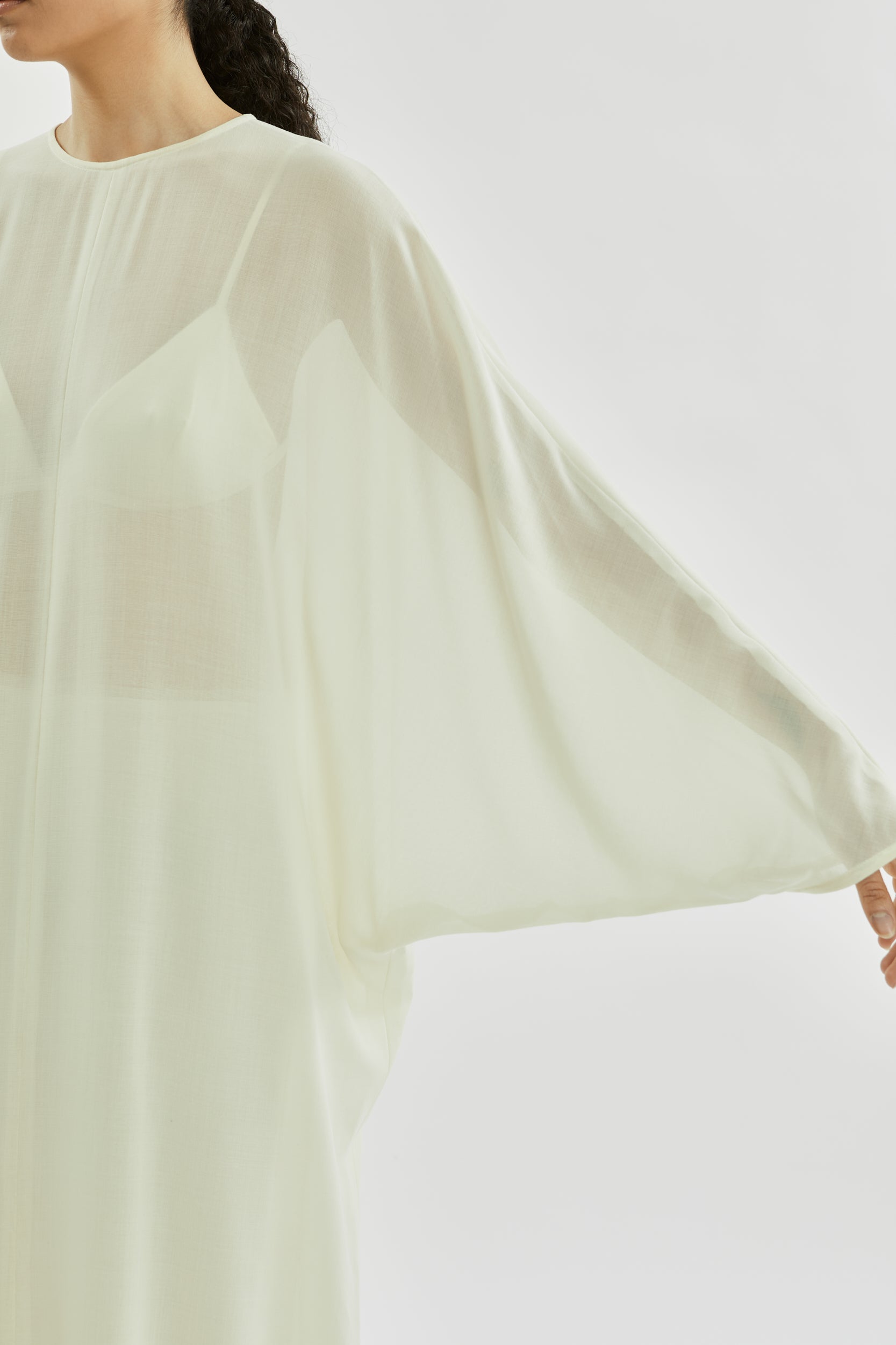 Epione dress | Off white - Virgin wool