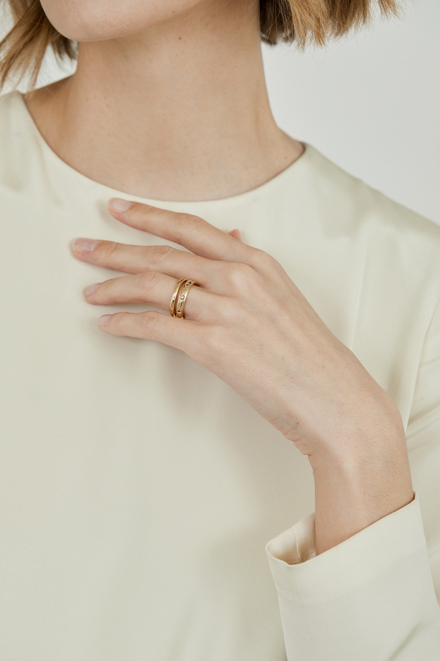 Euterpe ring |  18K gold - Diamonds