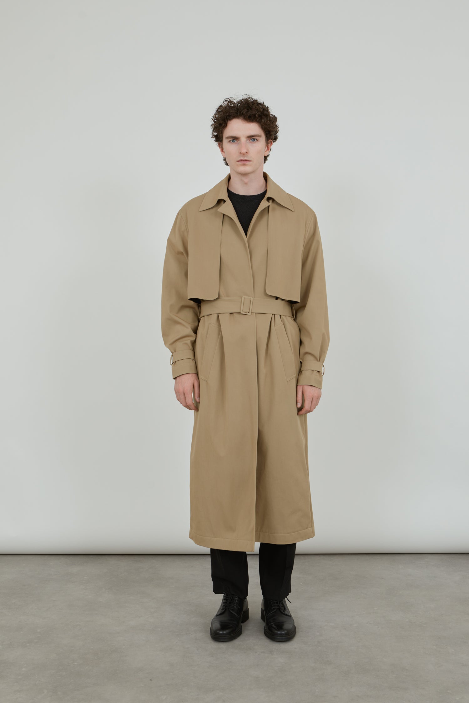 La Collection | Evelyn Coat - Khaki - Water Repellent Cotton