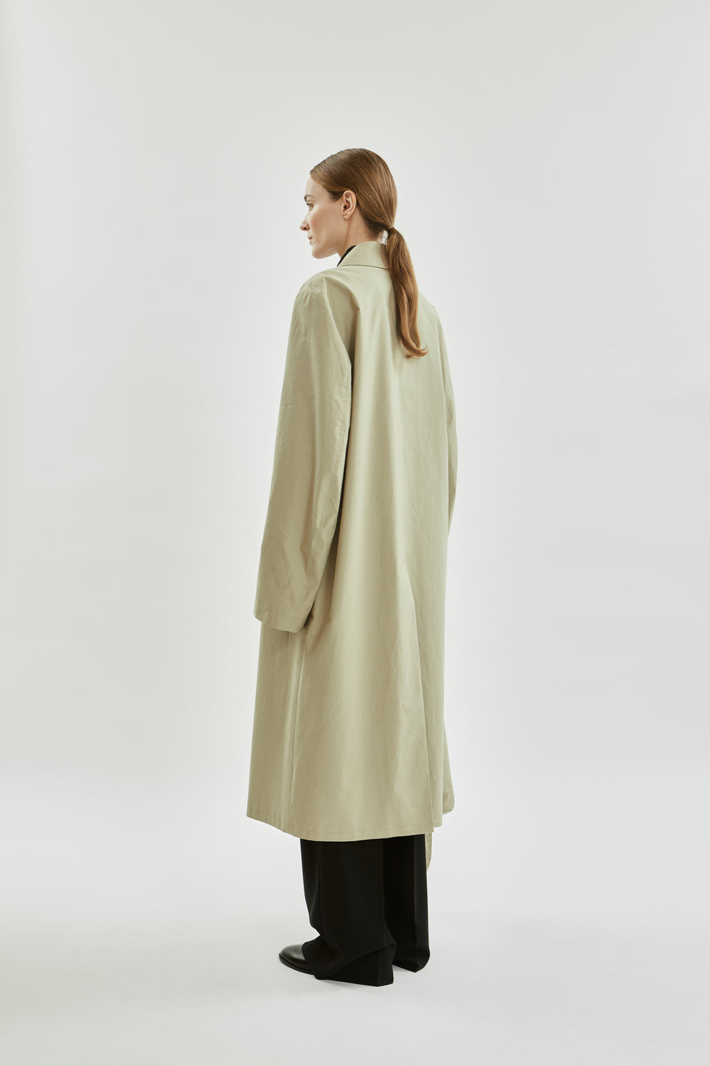 Ezra coat | Beige - Water repellent organic cotton