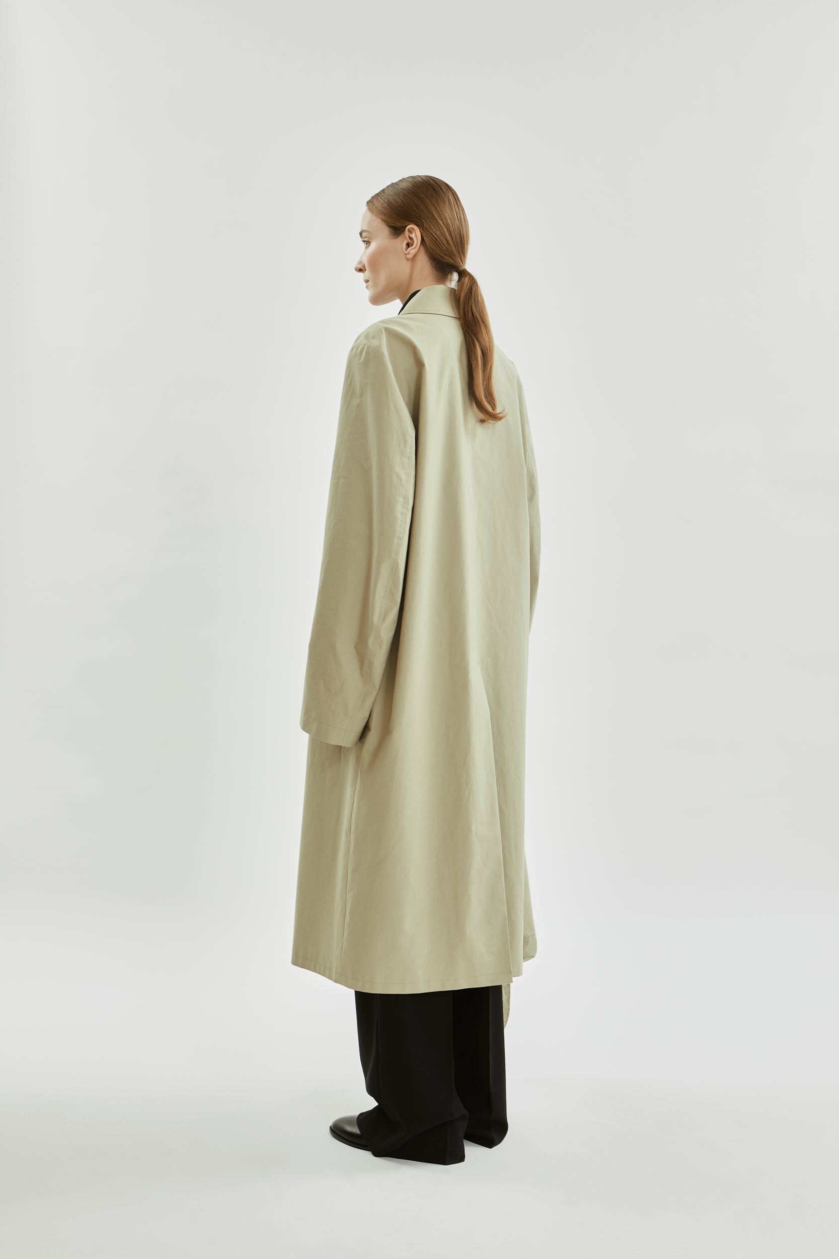 Ezra coat | Beige - Water repellent organic cotton