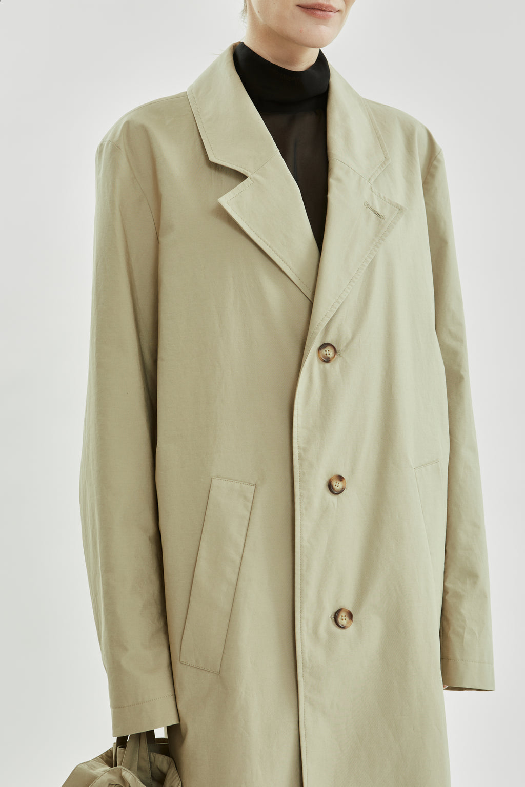 Ezra coat | Beige - Water repellent organic cotton