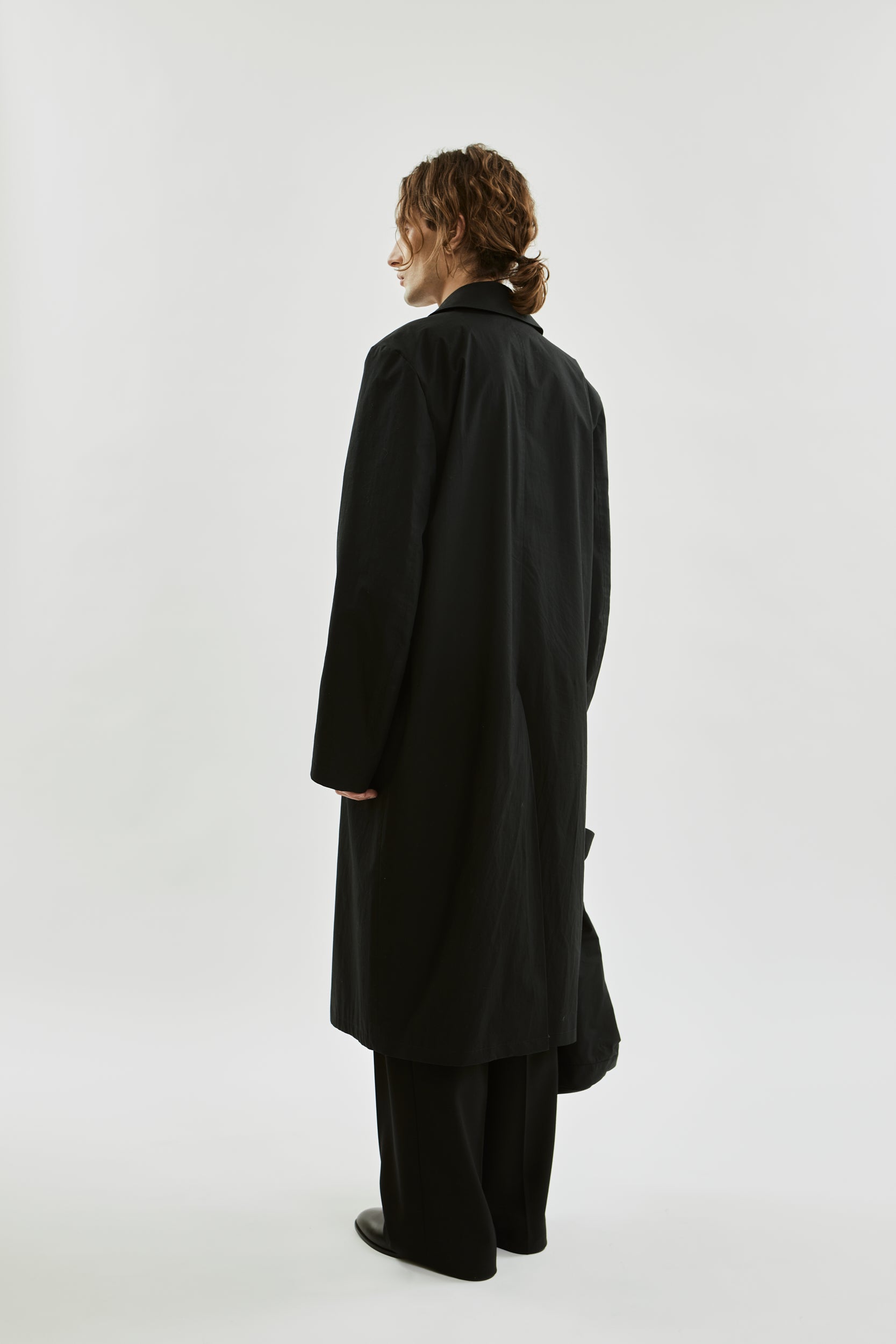 Ezra coat | Black - Water repellent organic cotton