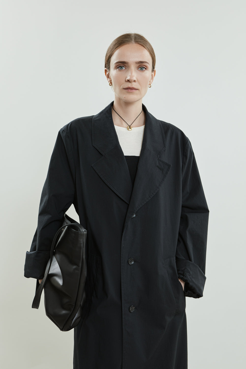 Ezra raincoat | Black - Water repellent organic cotton