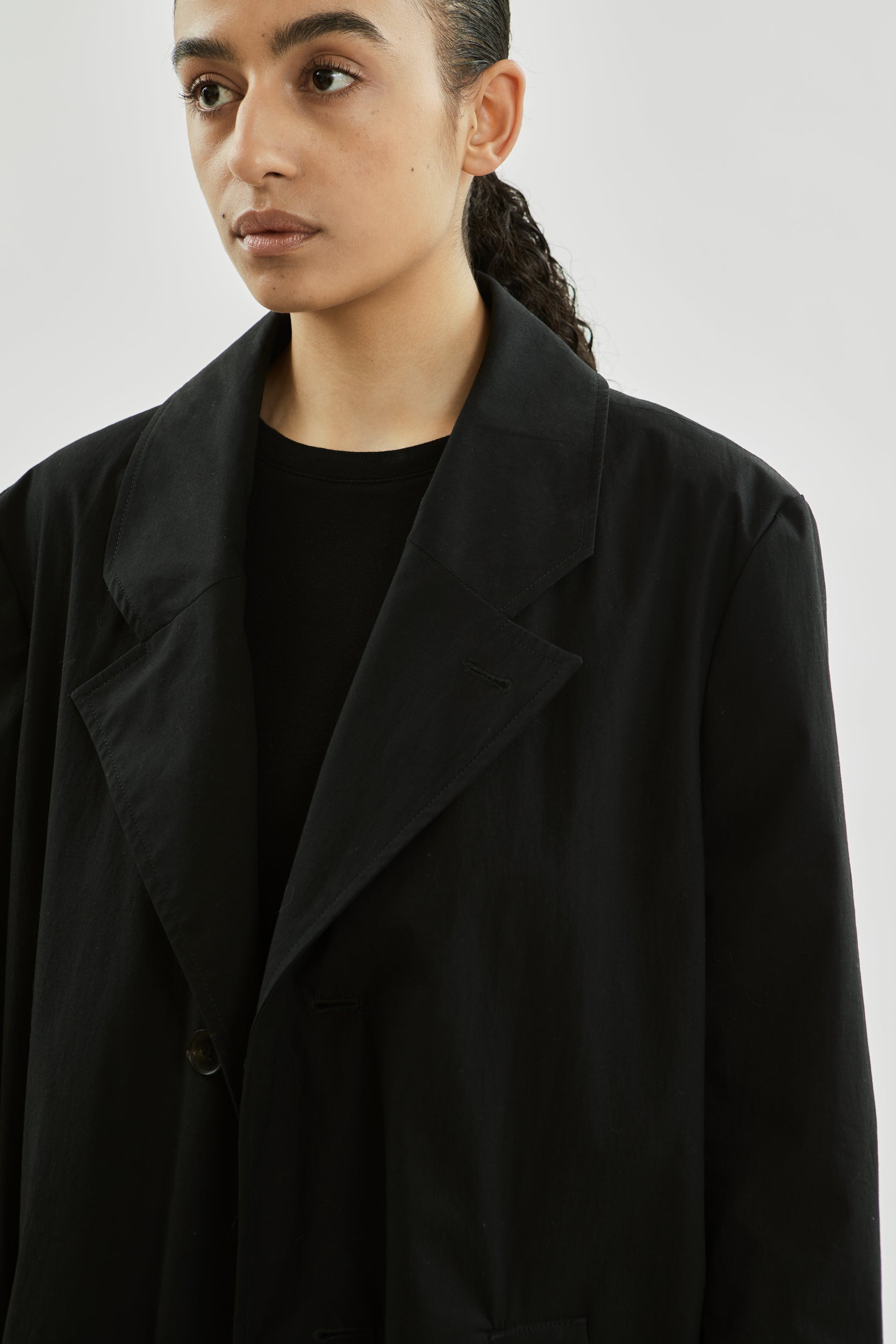 Ezra coat | Black - Water repellent organic cotton