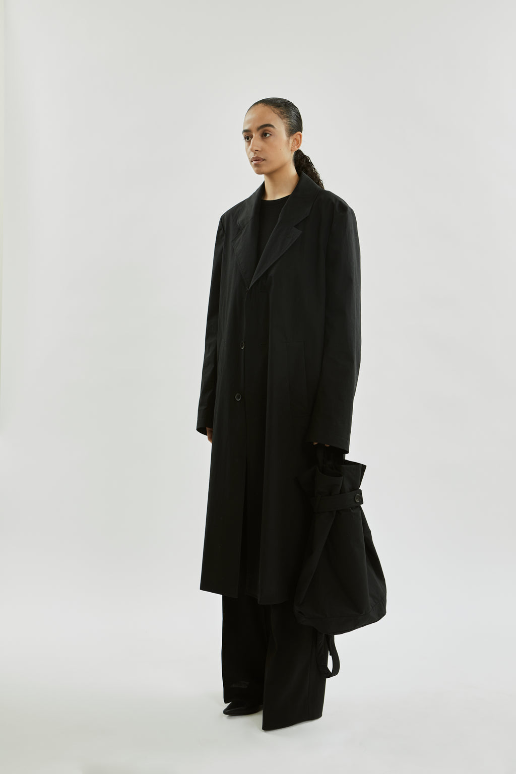 Ezra coat | Black - Water repellent organic cotton