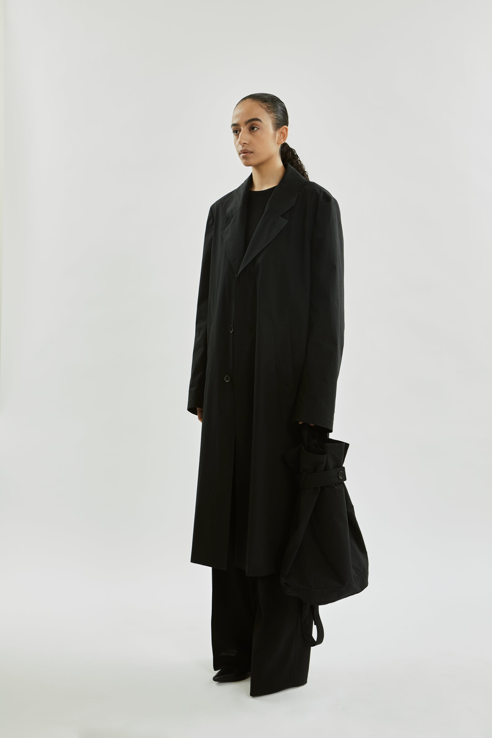 Ezra coat | Black - Water repellent organic cotton