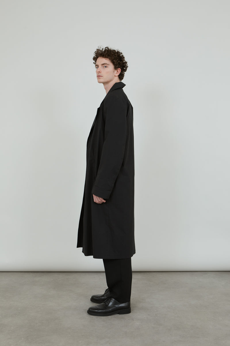 Ezra raincoat | Black - Water repellent cotton