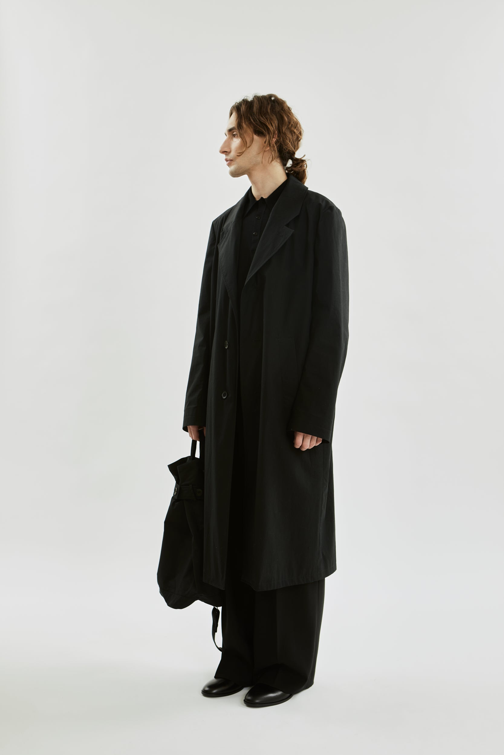 Ezra coat | Black - Water repellent organic cotton