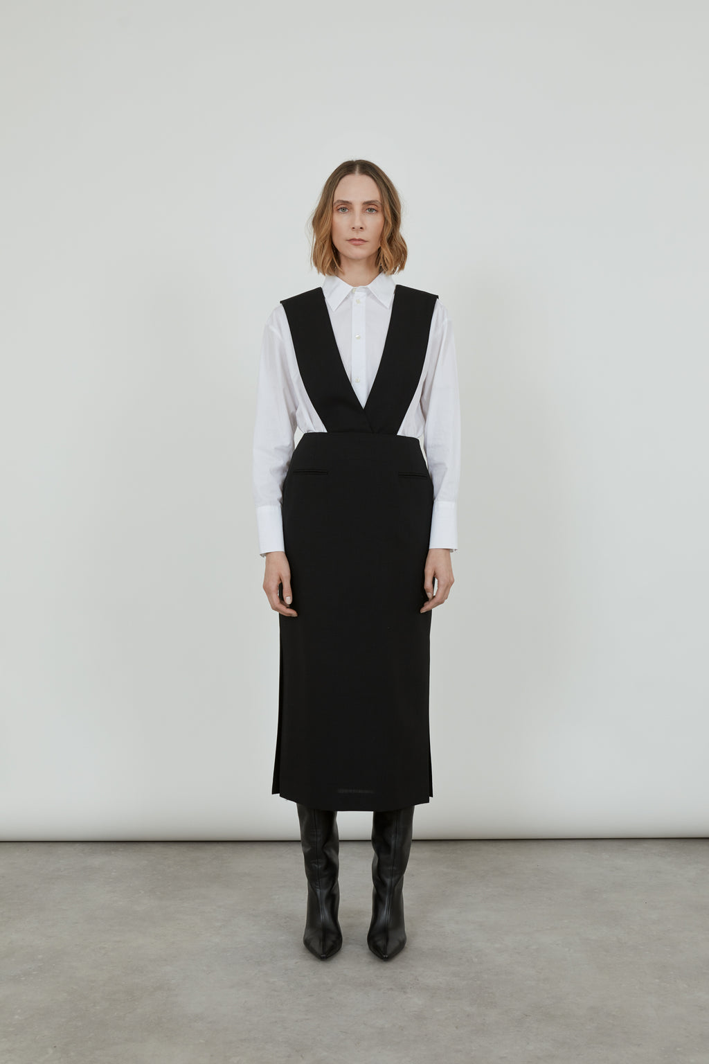 Fidelia skirt | Black - Virgin wool
