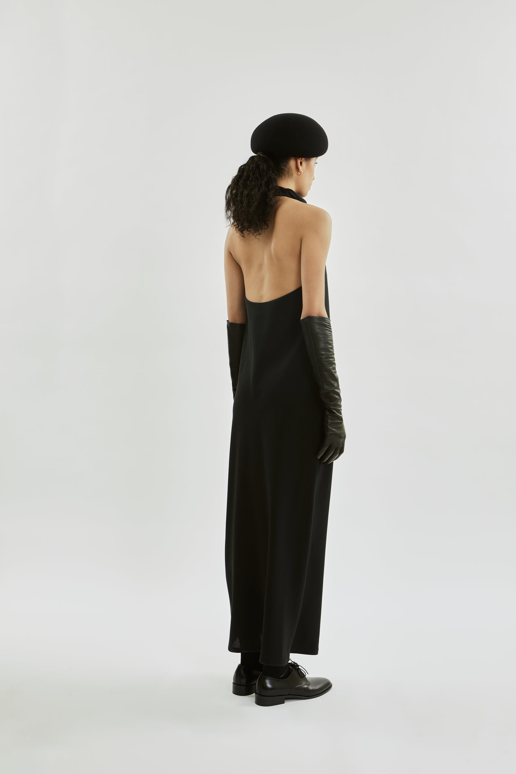 Francoise dress | Black - Virgin wool