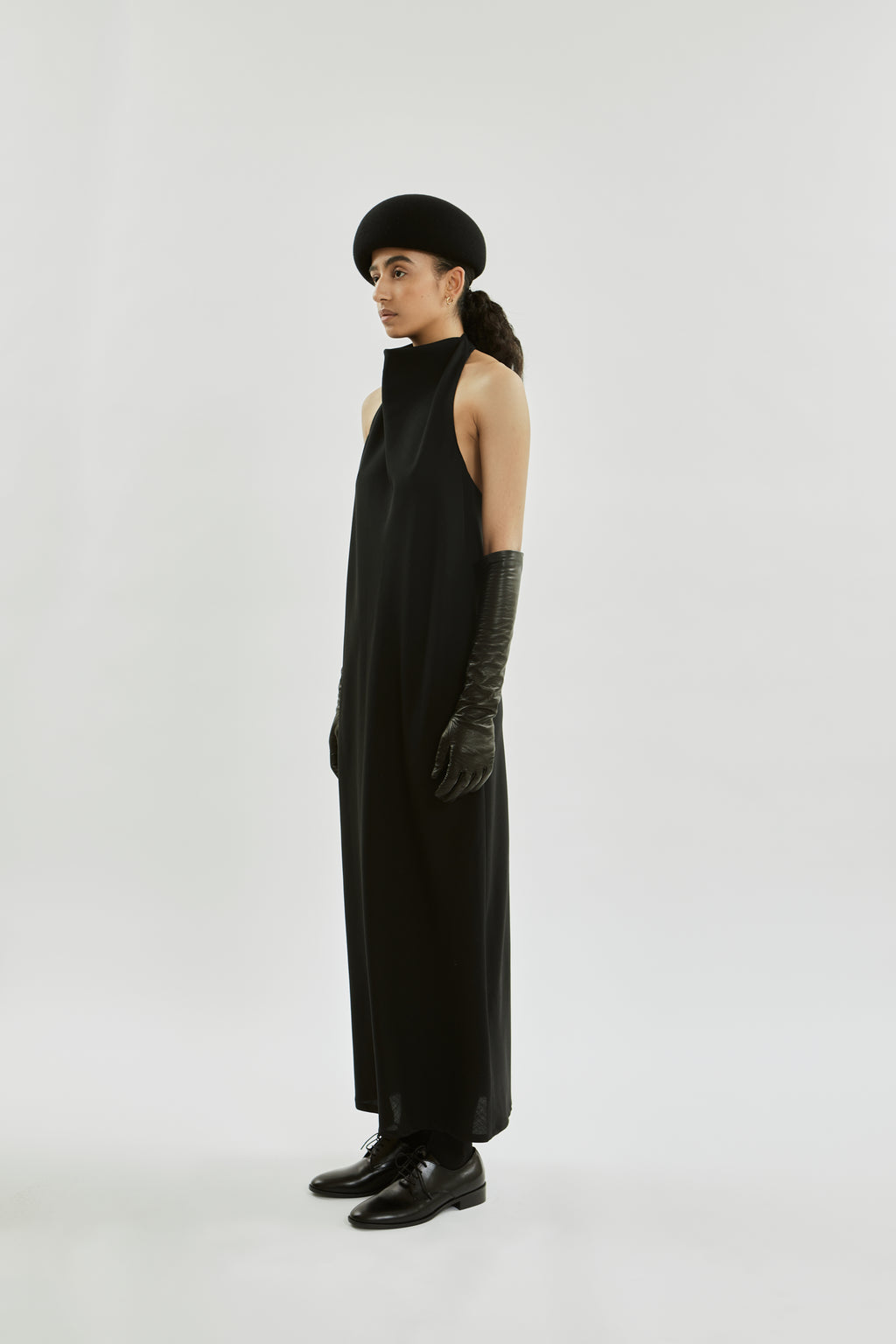 Francoise dress | Black - Virgin wool